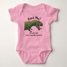 T-Rex Dinosaur Mata Mig Baby Klänning Hel Del  T Shirt