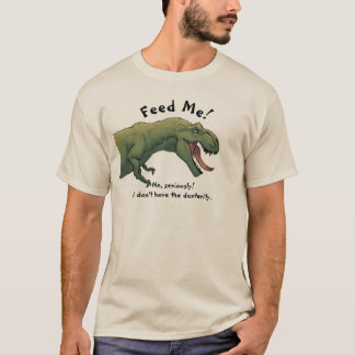 T- Rex Dinosaur Mata mig Manar T Shirt