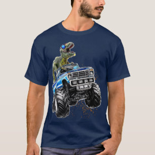 T Rex Dinosaur Monster Lastbil Patriotic Birthday Shirt