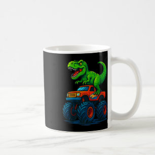 T-rex Dinosaur Monster Truck Pojkar Födelsedag Sko Kaffemugg
