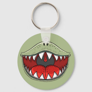 T-rex Dinosaur Mouth Kids Tecknad Nyckelring