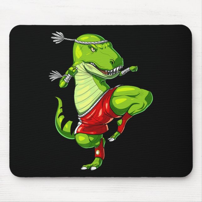 T-rex Dinosaur Muay Thai Boxing Karate Martial Art Musmatta (Framsidan)