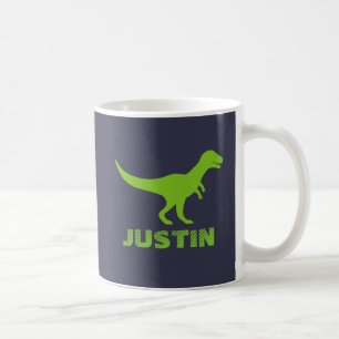 T Rex dinosaur mugg personlig med barn namn