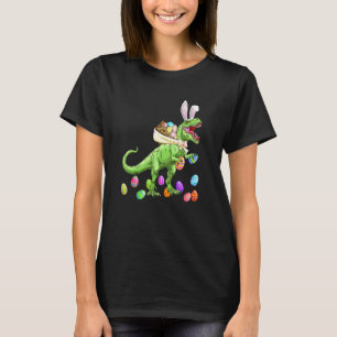 T Rex Dinosaur Påskhare Funny Boys Girls Kids Shirt