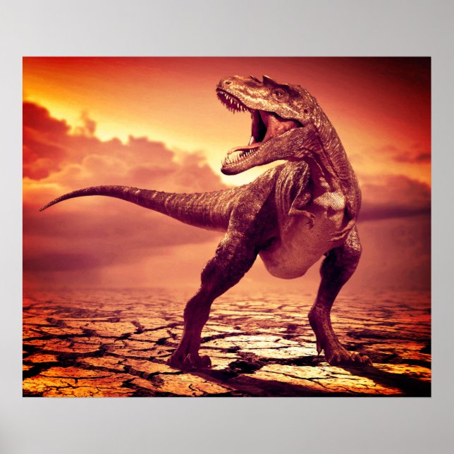 T-rex Dinosaur Poster (Framsidan)