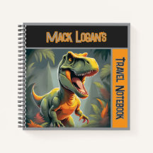 T-Rex Dinosaur Resedagbok Notebook