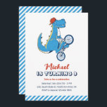 T-Rex Dinosaur Ride Bicycle Kids Boys Birthday Inbjudningar<br><div class="desc">För barn för rutdesign,  pojkar eller flickor som kärlek sportbil,  tävling bil,  tävla,  dinosaurie och T-rex. Perfekt för födelsedagsfest av biltemat tävling. Du kan anpassa ordalydelsen så att den passar för andra tillfällen.</div>