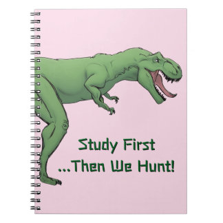 T-Rex Dinosaur School Spiral Papper bärbar dator Anteckningsbok