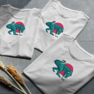 T Rex Dinosaur Spela Golf Shirt