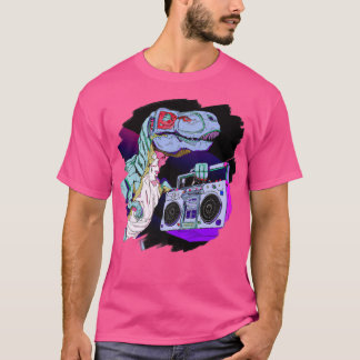 T Rex Dinosaur Stereo Techno Tyrannosaurus Rex Dj  Shirt