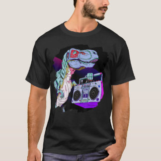 T Rex Dinosaur Stereo Techno Tyrannosaurus Rex Dj Shirt