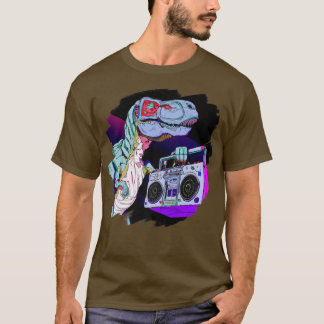 T Rex Dinosaur Stereo Techno Tyrannosaurus Rex Dj Shirt