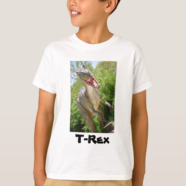 T-Rex Dinosaur Tee Shirt (Framsida)
