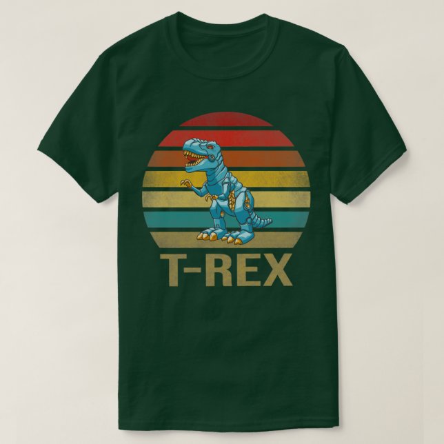 T Rex Dinosaur TRex Robot Dino RoboRex3 Shirt (Design framsida)