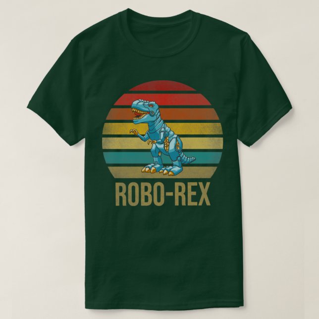 T Rex Dinosaur TRex Robot Dino RoboRex Shirt (Design framsida)