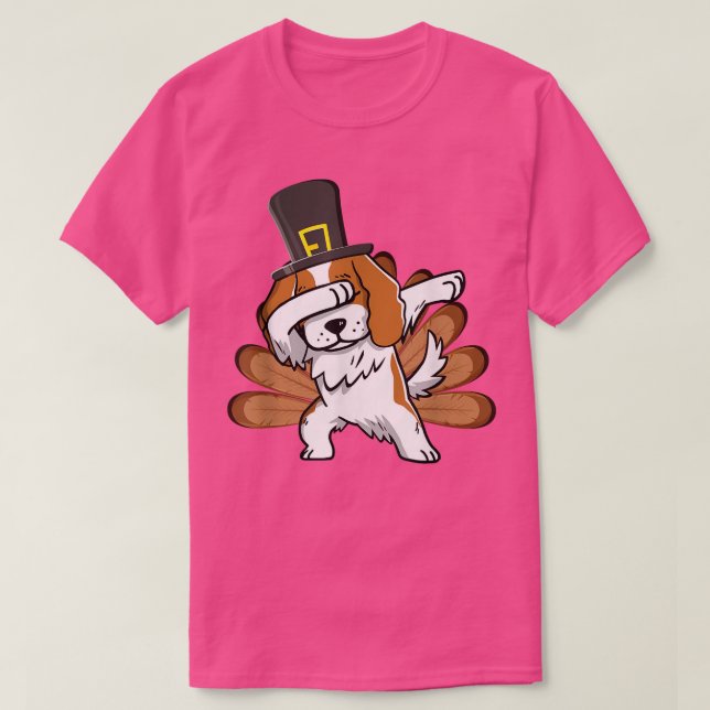 T-Rex Dinosaur Turkey Buddy Pilgrim Hat Funny Than T Shirt (Design framsida)