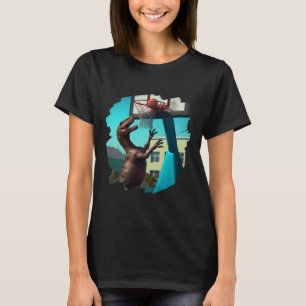 T Rex Dinosaur Uppspelningssketll Roligt Dinosaur Shirt