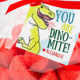 T-Rex Dinosaur Valentine Gift-Märkre Gåvor Etiketter