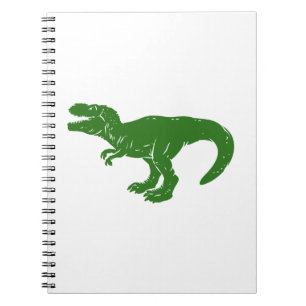T rex dinosaur - Välj bakgrund färg Anteckningsbok