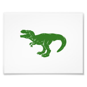 T rex dinosaur - Välj bakgrund färg Fototryck