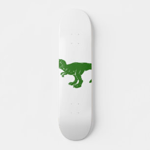 T rex dinosaur - Välj bakgrund färg Mini Skateboard Bräda 18,5 Cm