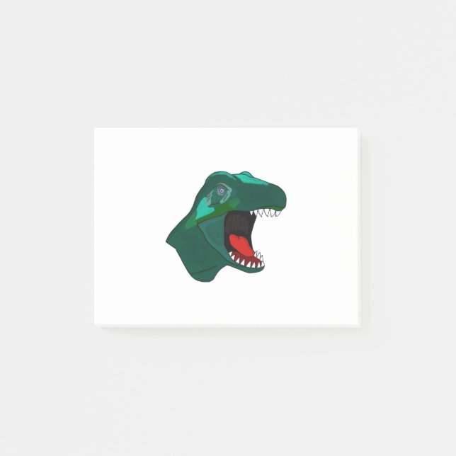 T Rex Dinosaurie Post-it Block (Framsida)