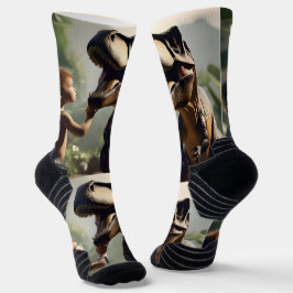 T-rex Dinosaurs Kärlek A Pat