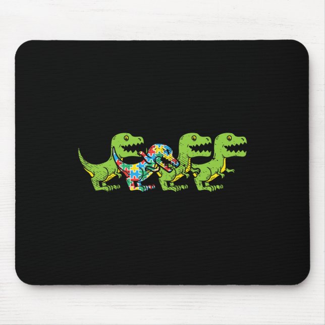 T-Rex Dinosaurs Puzzle Dino Autism Awareness ASL B Musmatta (Framsidan)