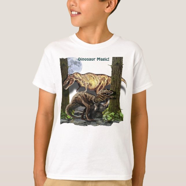 T-REX DINOSAURS, TRÄD & MÅNE Tee Rex Shirt (Framsida)