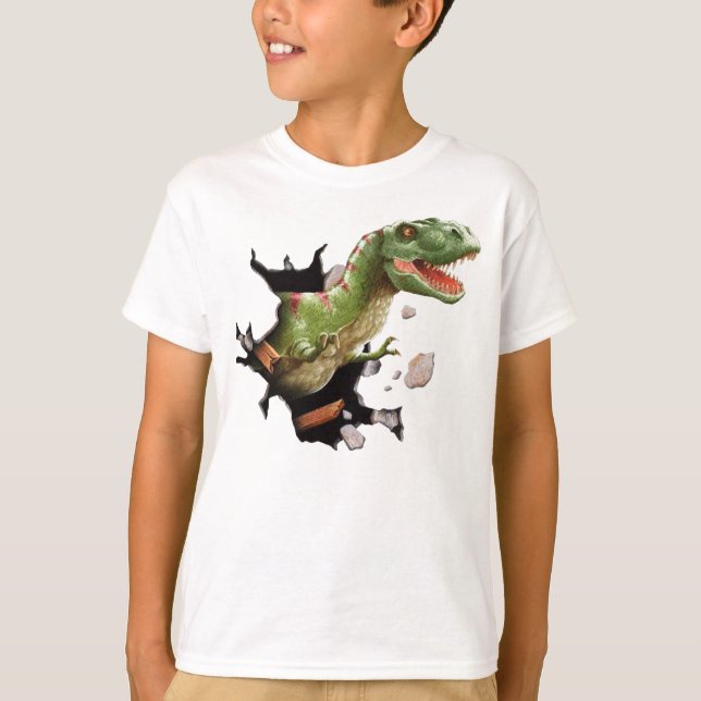 T-Rex DinosaurT-tröja Tee (Framsida)