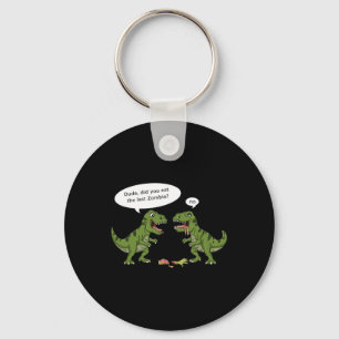 T Rex Eats Zombie Halloween Boys Girls Kids Roligt Nyckelring