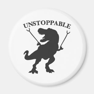 T-rex ej stoppbar - Välj bakgrundsbild färg Magnet