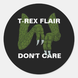 T-Rex Flair aktar inte Pridet Neurodiversity Stim Runt Klistermärke