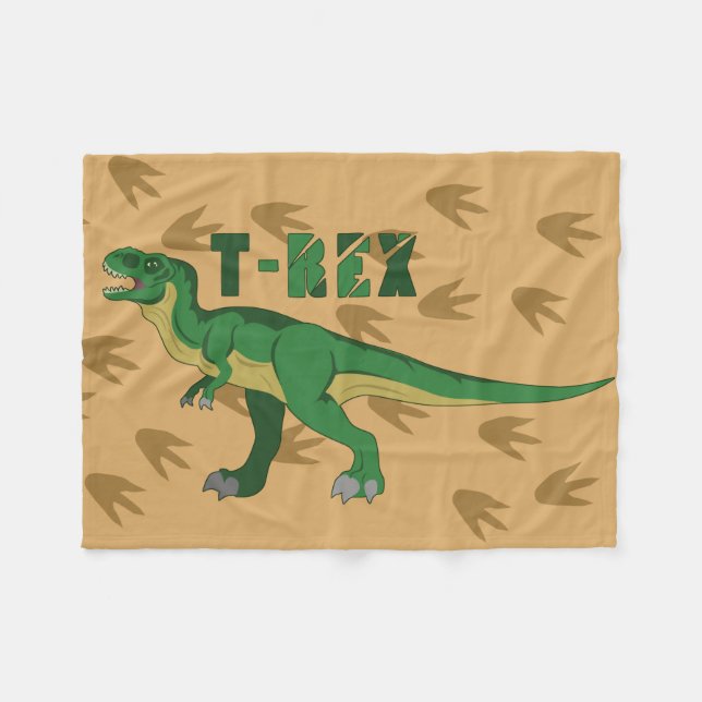 T-Rex Fleecefilt (Framsidan (Horisontell))