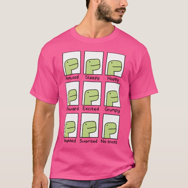 T-Rex för ingen ögonblicksbild T Shirt (Framsida)