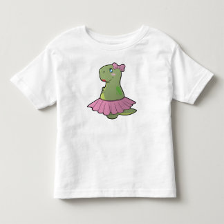 T-Rex för småbarnflickaDinosaur klänning T-shirt