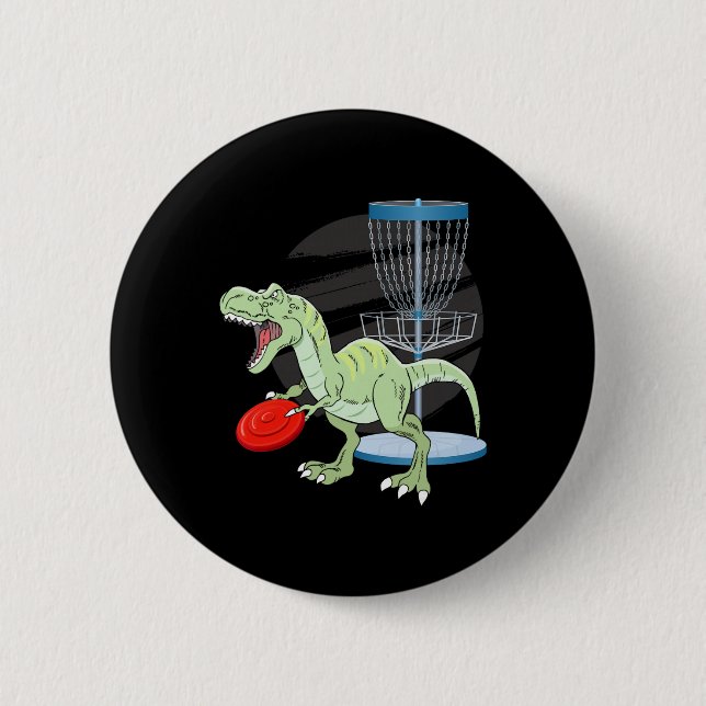 T Rex Frisbee Dinosaur Fritids Kastare Dino Di Knapp (Framsida)