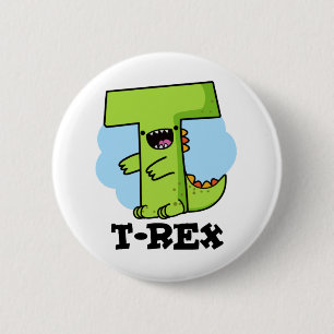 T-Rex Funny Alphabet Dinosaur Pun Knapp