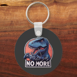 T-Rex Gamer Inte Mer Design Nyckelring