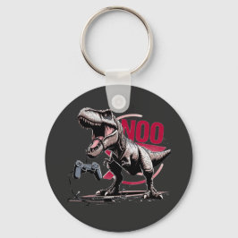 T-Rex Gamer Raseri Inte Mer Design Nyckelring