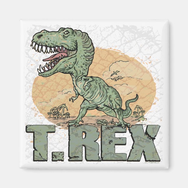 T Rex Gift Ideas by Mudge Studios Magnet (Framsidan)