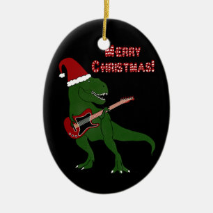 T-Rex gitarrprydnad Julgransprydnad Keramik