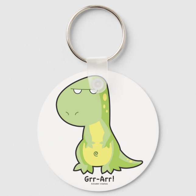 T-Rex Grr Arr Keychain Nyckelring (Framsida)