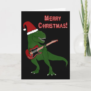 T-Rex Guitar-julkort Helgkort