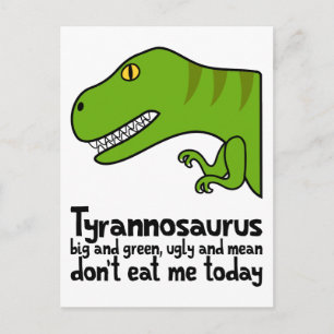 T-Rex Haiku Vykort