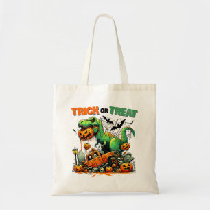 T-Rex Halloween Äventyr Bus eller godis Bag Tygkasse