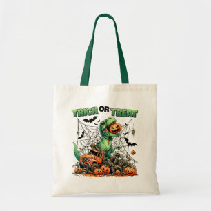 T-Rex Halloween Äventyr Bus eller godis Bag Tygkasse