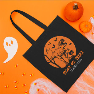 T Rex Halloween Dinosaur Orange Spooky Pumpkins Tygkasse