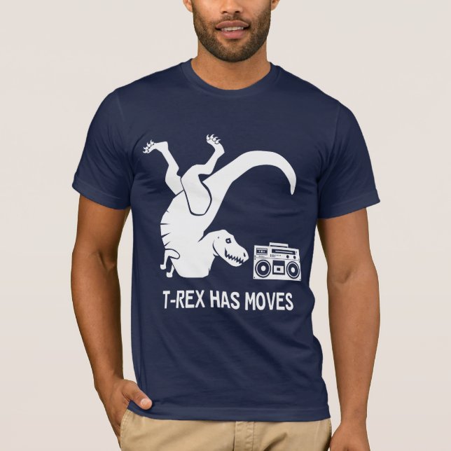 T-Rex har flyttningar T-shirt (Framsida)
