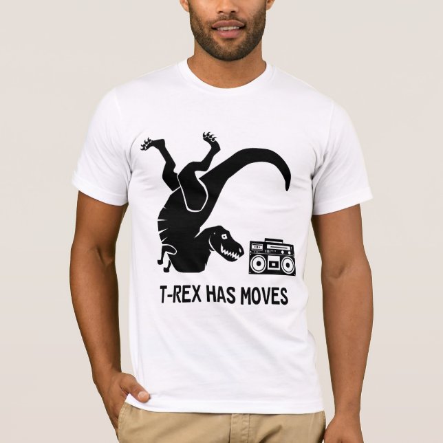 T-Rex har flyttningtShirten T-shirt (Framsida)